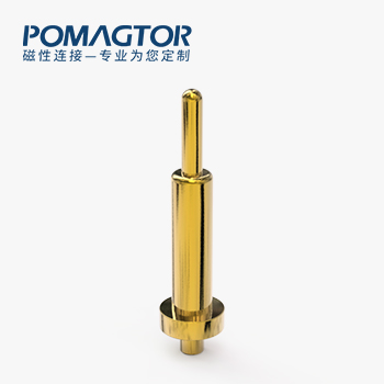 POGO PIN DIP式：电镀黄铜Au3u，电压5V，电流1A，工作行程1.0mm:40±15gf，弹力10000次+，工作温度-30°~85°