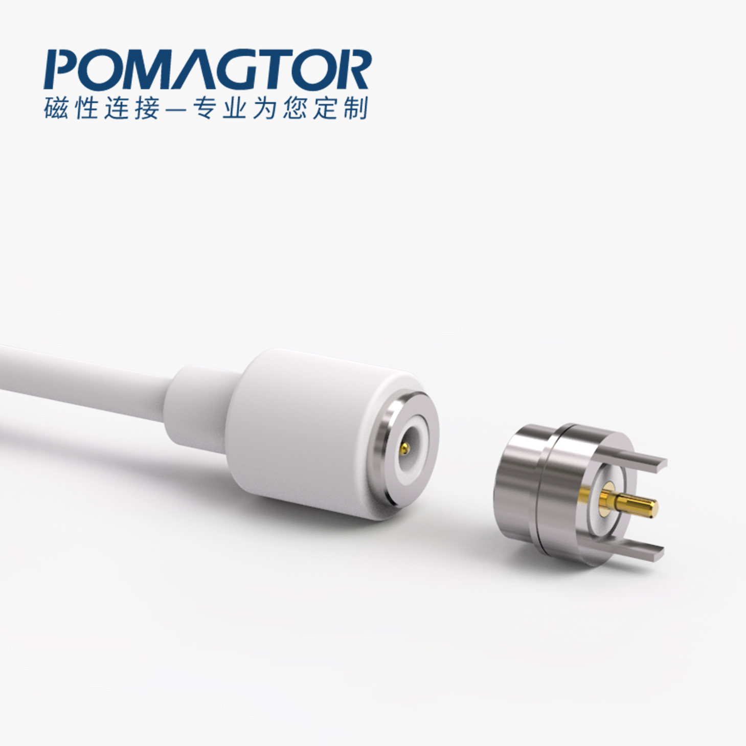 磁吸数据线 圆形磁性系列：2PIN，电镀黄铜Au3u，电压5V，电流1.5A，工作行程0.8mm:60gfMax，弹力寿命10000次+，工作温度-30°~85° 