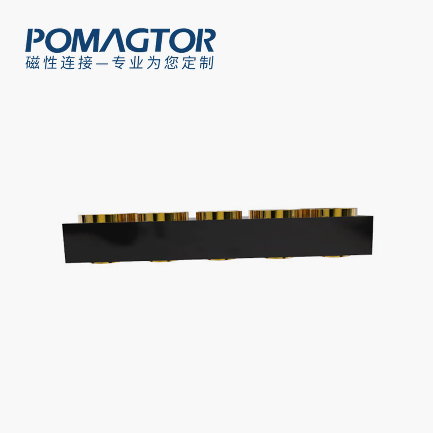 POGO PIN连接器 SMT式：10PIN，电镀黄铜Au5u，电压12V，电流5A，工作温度-30°~85°