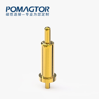 POGO PIN DIP式：电镀黄铜Au5u，电压5V，电流1A，工作行程0.7mm:60±20gf，弹力10000次+，工作温度-30°~85°