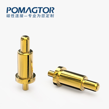 POGO PIN DIP式：电镀黄铜Au3u，电压5V，电流1A，工作行程0.5mm:40±15gf，弹力10000次+，工作温度-30°~85°