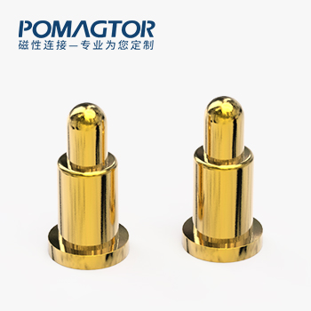 POGO PIN SMT式：电镀黄铜Au1u，电压12V，电流1A，弹力10000次+，工作温度-40°~150°