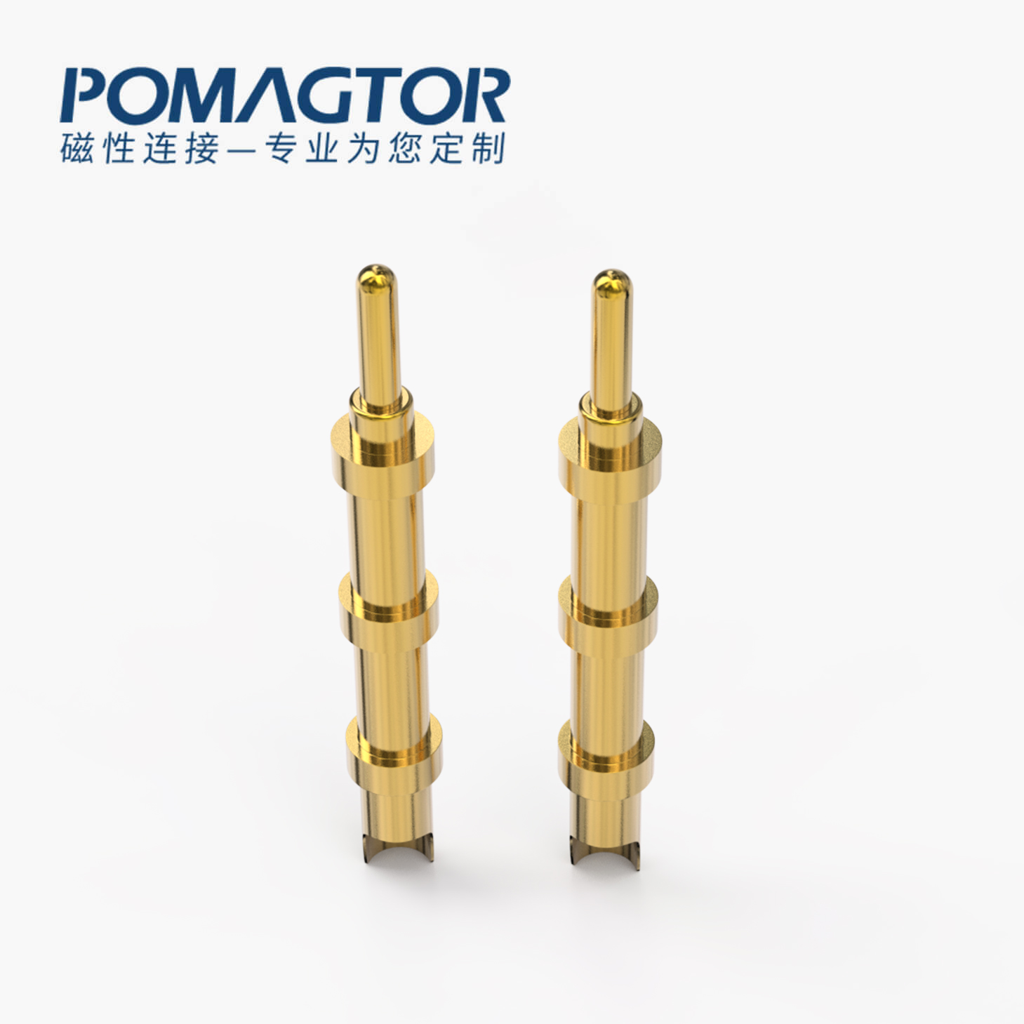 POGO PIN 焊线式：电镀黄铜Au40u，电压20V，电流1A，工作行程2.0mm:110±25gf，弹力20000次+，工作温度-30°~85°